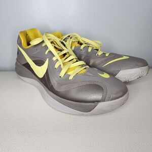 Nike Hyperfuse Low Size 11.5 Yellow And Gray Sneakers Tennis Shoes